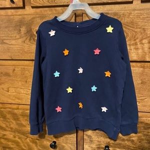 Hanna Andersson Girls Star Sweatshirt Sweater